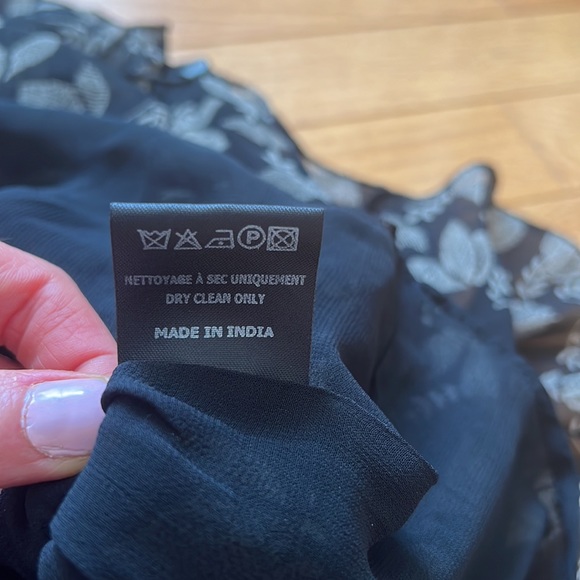 Isabel Marant Etoile Mini Skirt Prune Black Printed Georgette - Picture 5 of 10